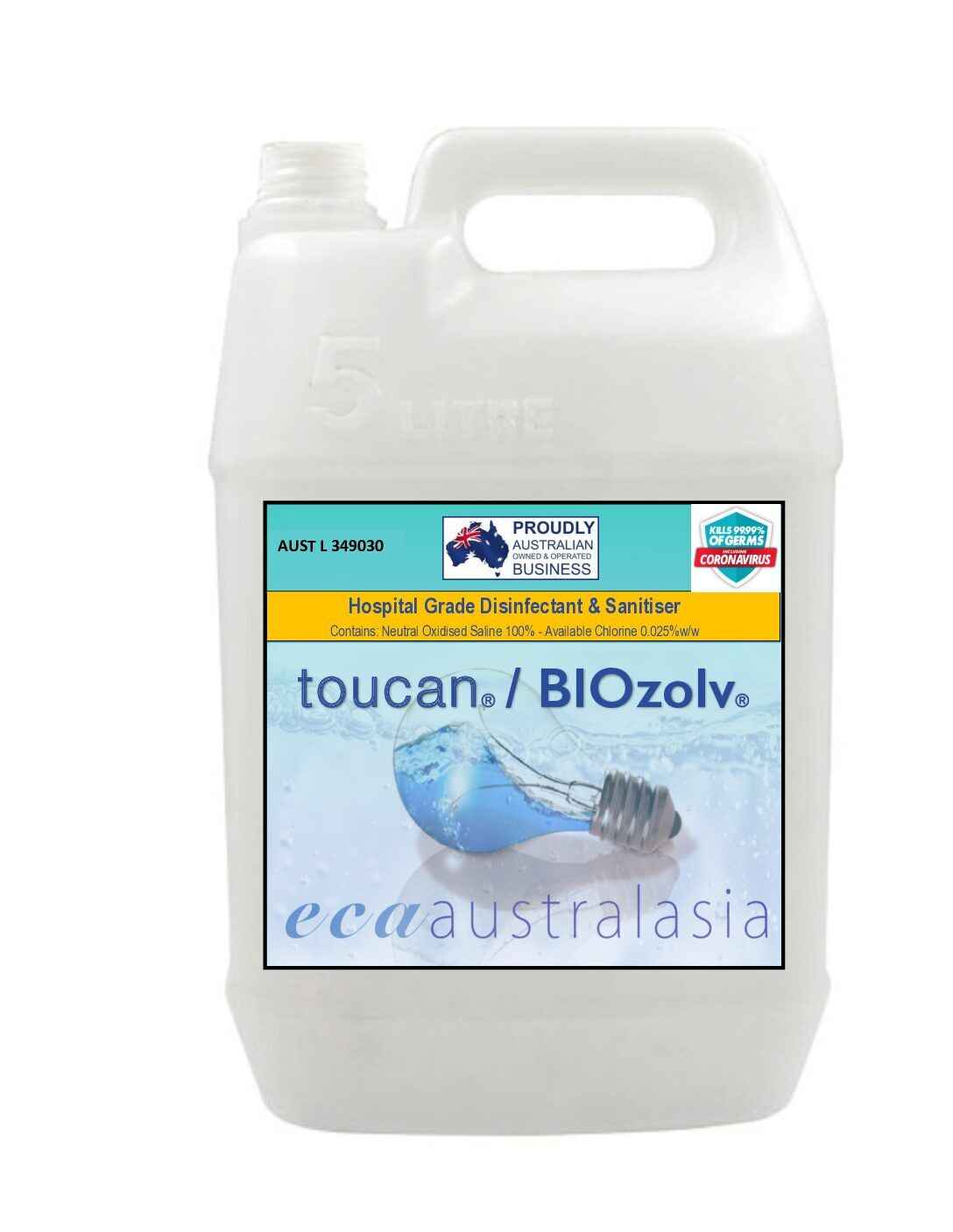 Toucan / BIOzolv® – HOCL Hospital Grade Disinfectant & Sanitiser - Image 2